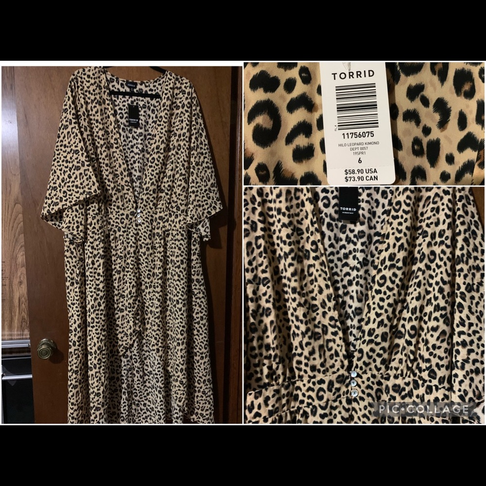 Torrid Leopard Kimono